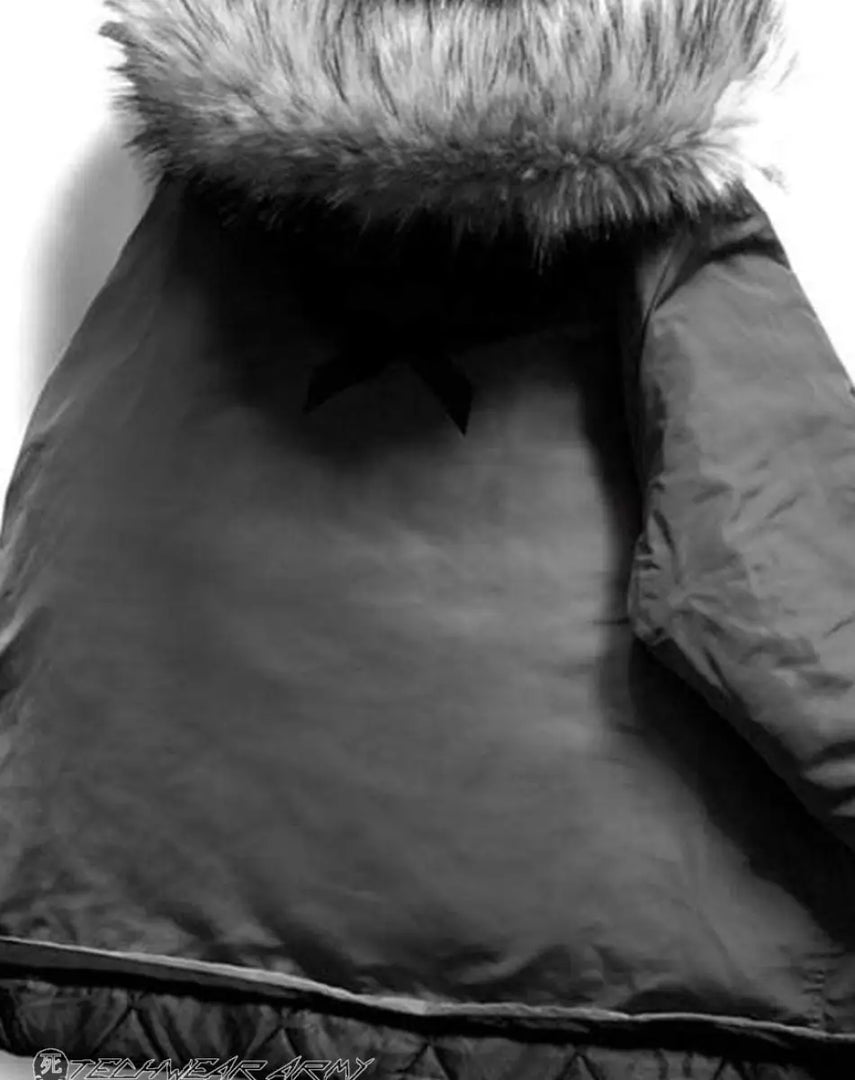 Fur Hood Techwear Jacket - Clothing - Men - Women