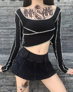 Load image into Gallery viewer, Goth Shirt Quotes - Clothing - Techwear - Women