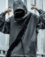 Load image into Gallery viewer, Grey Hoodie Streetwear - Clothing - Men - Techwear - Women