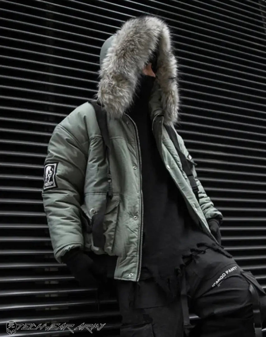 Heavy Cotton Military Jacket - M - Clothing - Men - Techwear