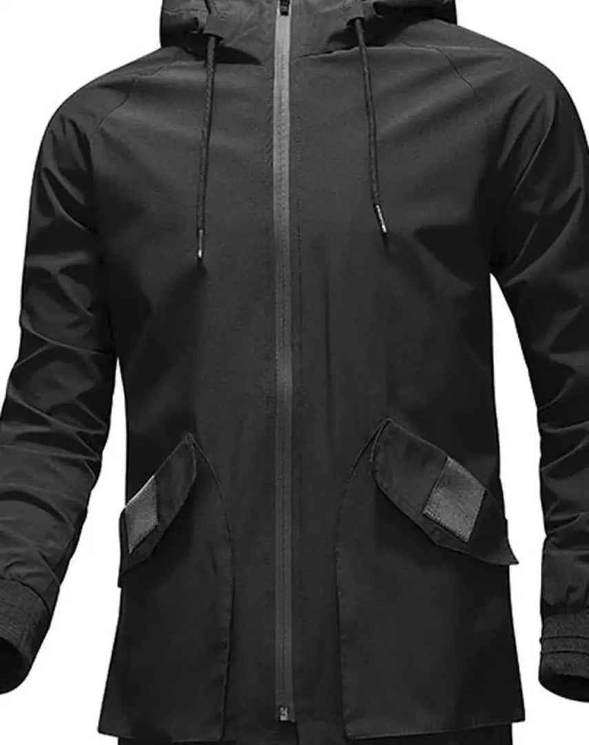 Men’s Black Techwear Hoodie With Pockets - Clothing Men