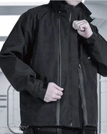 Load image into Gallery viewer, Men’s Black Techwear Hooded Jacket Waterproof - Clothing
