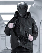 Load image into Gallery viewer, Men’s Black Techwear Hooded Jacket Waterproof - Clothing
