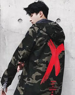 Load image into Gallery viewer, Men’s Camouflage Techwear Streetwear Jacket With Red
