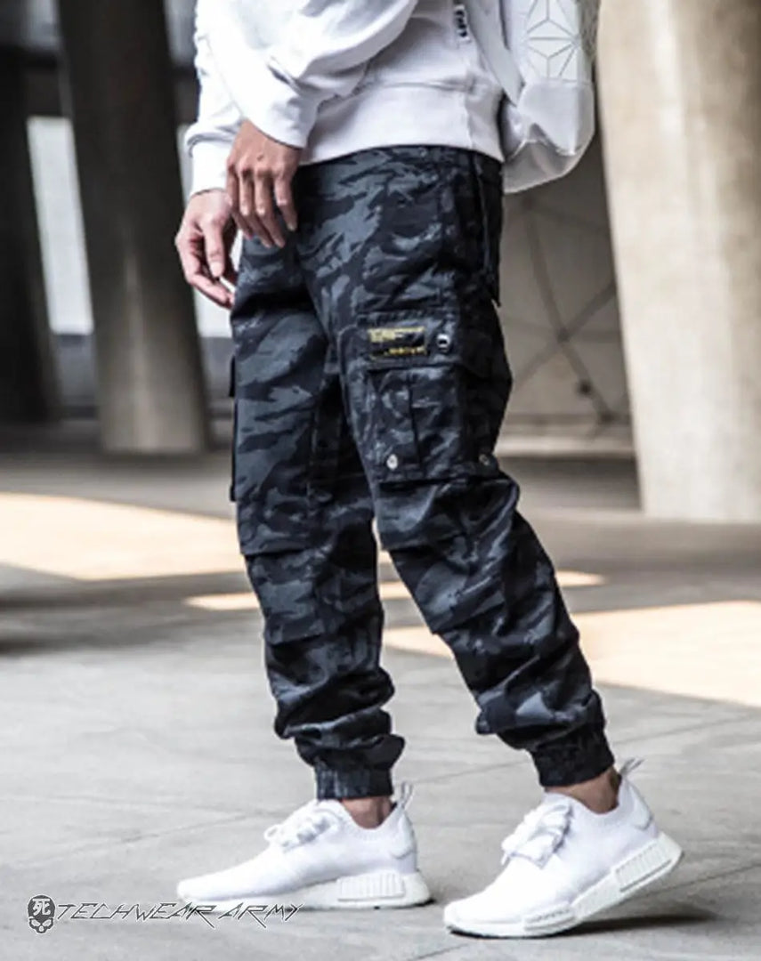 Men’s Camouflage Techwear Streetwear Pants - Clothing Men