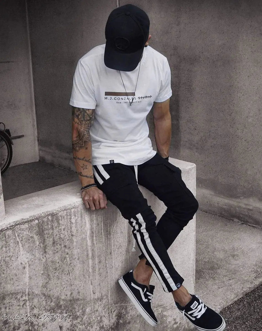 Streetwear Black Cargo Pants - Clothing - Men - Techwear