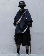 Load image into Gallery viewer, Oversized Techwear Streetwear Clothing Hoodie - S Men Short

