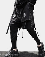 Load image into Gallery viewer, Men’s Black Techwear Streetwear Skirt - pants - Clothing
