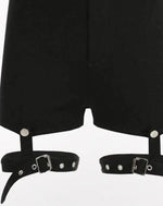 Load image into Gallery viewer, Women’s Techwear Black Streetwear Shorts - Clothing Short
