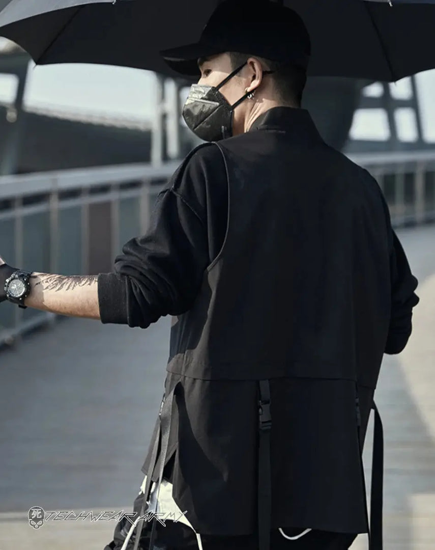 Men’s Techwear Streetwear Tactical Vest - Clothing Men Women
