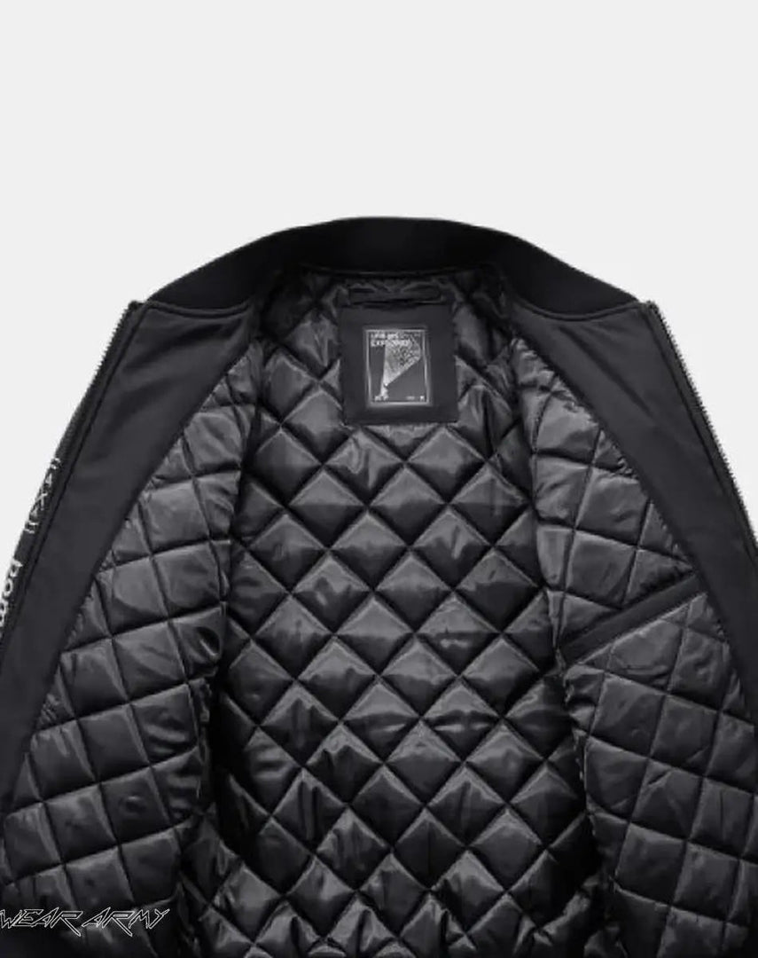 Men’s Black Techwear Tactical Jacket With Pockets - M