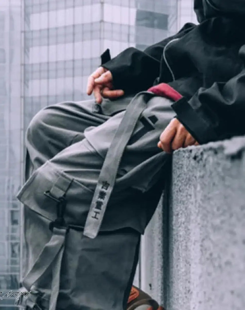 Men’s Urban Techwear Streetwear Jacket - BLACK / M