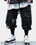 Load image into Gallery viewer, Techwear Cargo Pants Sewing Pattern - BLACK / M - Clothing -