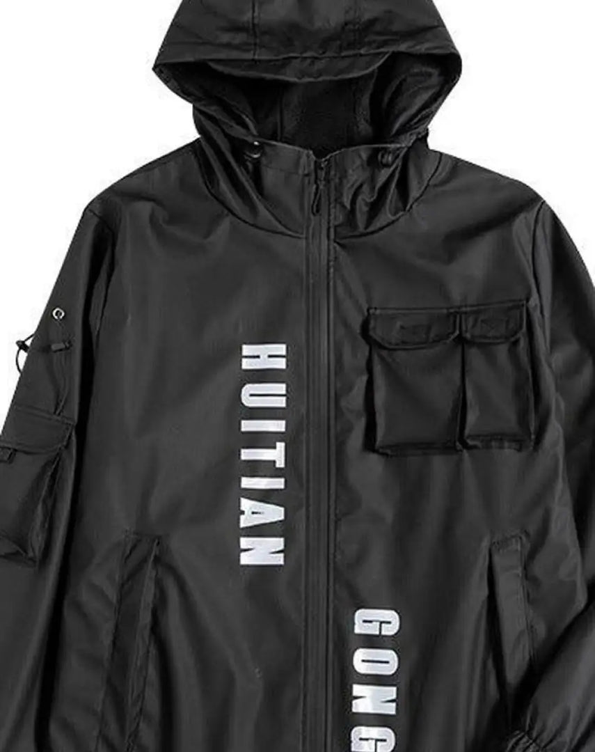 Men’s Black Tactical Techwear Jacket - Clothing Men