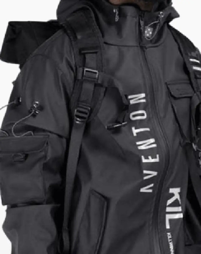 Men’s Black Tactical Techwear Jacket - Clothing Men