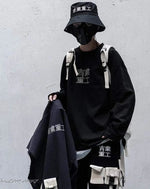 Load image into Gallery viewer, Men’s Black Techwear Streetwear Bucket Hat - Clothing Men
