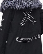 Load image into Gallery viewer, Men’s Black Techwear Jacket With Fur Hood - Clothing Men

