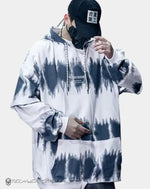 Load image into Gallery viewer, Men’s Techwear Streetwear Tie - dye Hoodie Oversized - S
